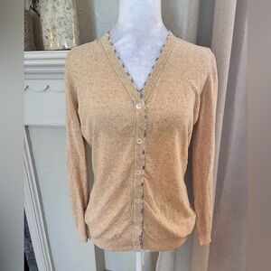 Barbour linen tartan cardigan woman’s 12